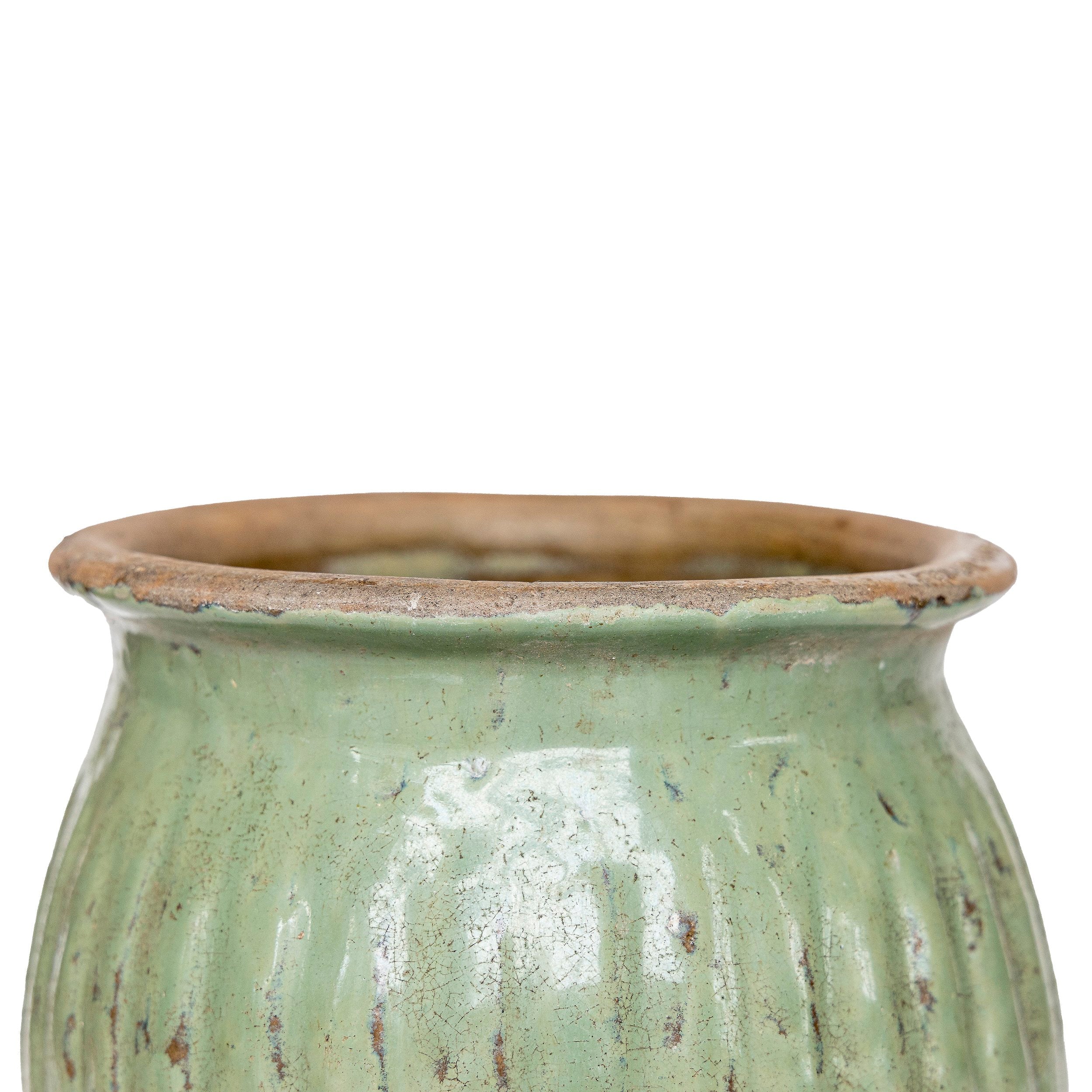 chinese ceramic flower pots Antique Celedon Ceramic Planter – Weisshouse