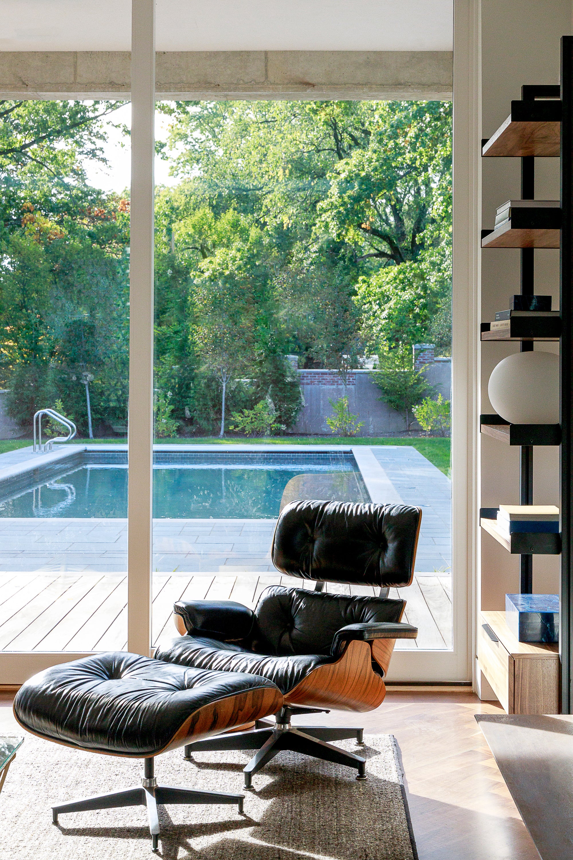 Herman Miller Eames Lounge Chair and Ottoman- Black Leather
